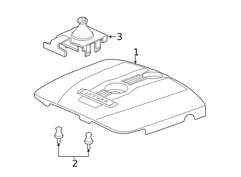 Engine Appearance Cover for 2015 Jaguar XF #0