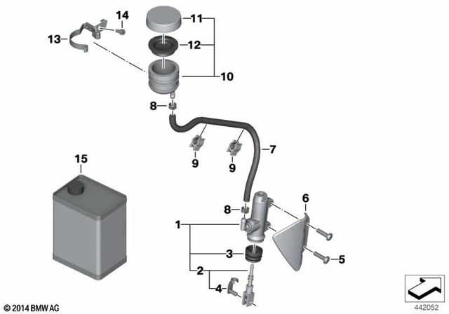 34317693841 - : Brake Master Cylinder for BMW-Motorrad Image