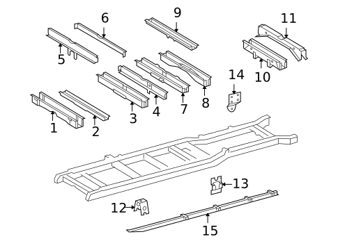 Crossmembers & Components for 2003 Dodge Sprinter 3500 #0