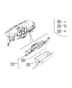 68134786AA - Interior Trim: Glove Box Door Bumper for Mopar Image