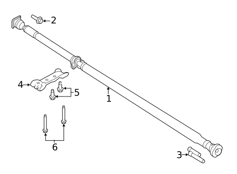 Drive Shaft for 2014 Ford Special Service Police Sedan #0