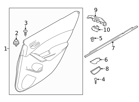 Interior Trim - Rear Door for 2016 Mazda 6 #0