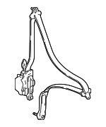 4818S10306ZA - : 1997 Honda CR-V - Outer Set L Front Seat Belt *NH178L* (Excel Charcoal) for Honda: CR-V Image