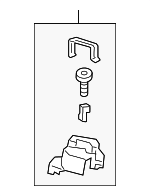 4N1898012 - Body: Mirror Assembly Hardware Kit for Audi Image