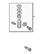 4N0898011A - Body: Mirror Assembly Hardware Kit for Audi Image