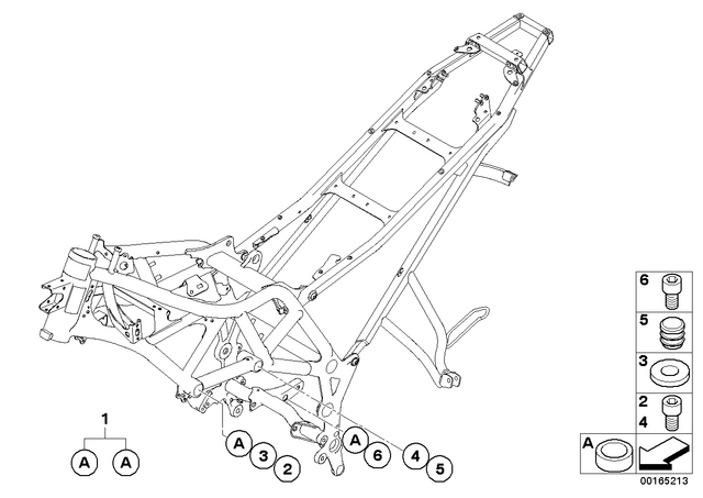 46717716030 - Frame and Mounting Parts: Spacer Rings Set -  for BMW-Motorrad Image image