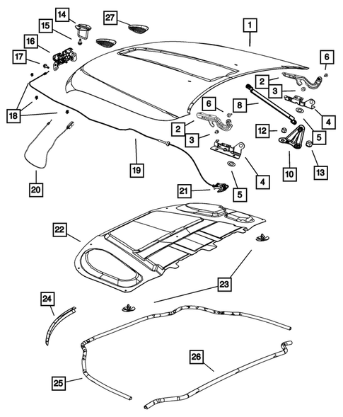 Hood and Hood Release for 2017 Jeep Grand Cherokee #0