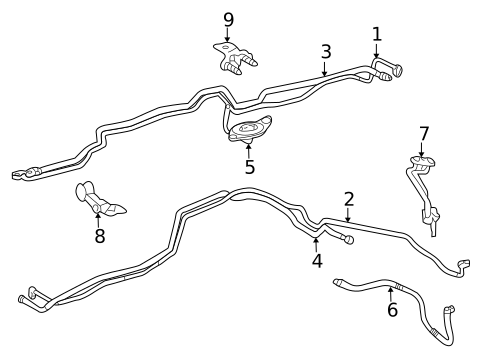 Rear AC Lines for 2019 Lexus LX570 #0