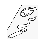 25822185 - Exhaust: Muffler &amp; Pipe for Chevrolet: HHR Image image