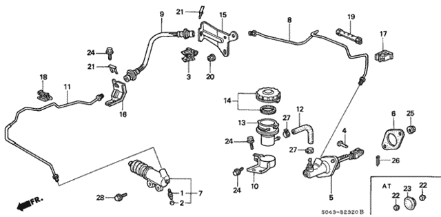 Clutch Master Cylinder for 1997 Honda Civic #0