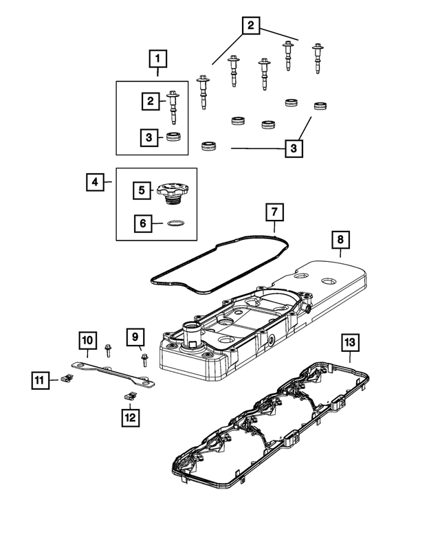 68005453AA - Engine: Cylinder Head Cover Isolator for Mopar Image