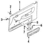 762656510 - Body: Door Trim Panel for Subaru: Justy Image