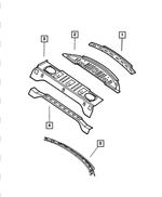 4575496 - Body Sheet Metal Except Doors: Shelf Panel Rear Reinforcement for Mopar Image