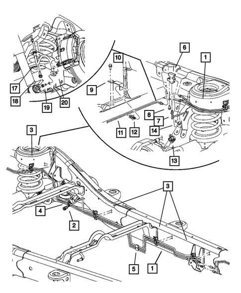 Brake Lines and Hoses for 2004 Dodge Durango #0