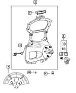 68479194AE - Wheels: Spare Tire Bracket Assy for Mopar Image