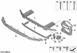51117458171 - : Mount, Bumper, Front, Top for BMW Image