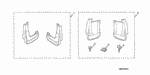 8P08SDA100 - Accessory Components: SET, FR. SPLASH GUARD for Honda Image