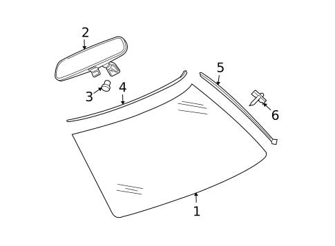 Glass, Windows & Related Components for 2006 Dodge Charger #0