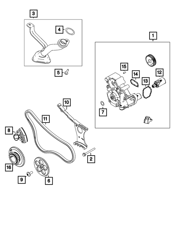 5048677AB - Engine: Oil Pickup Tube for Mopar Image