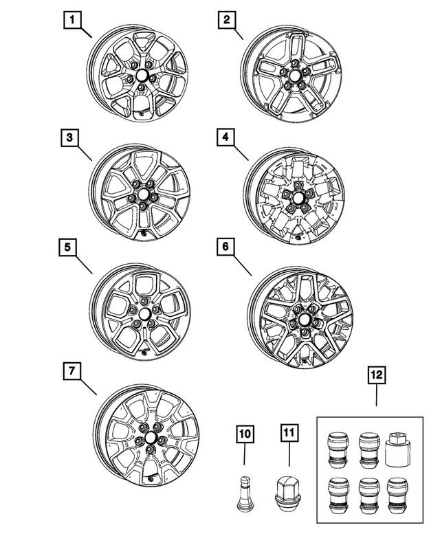4755566AA - Wheels: Aluminum Wheel, Front Or Rear for Mopar Image image