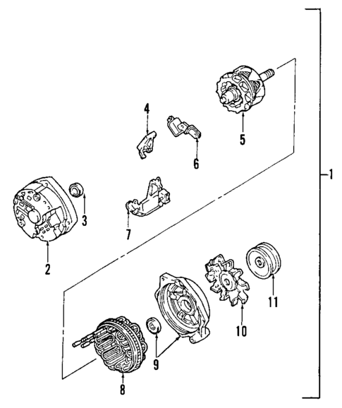 Alternator for 2000 Cadillac Seville #1