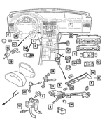 5102633AA - Electrical: Airbag Deactivate Switch for Mopar Image