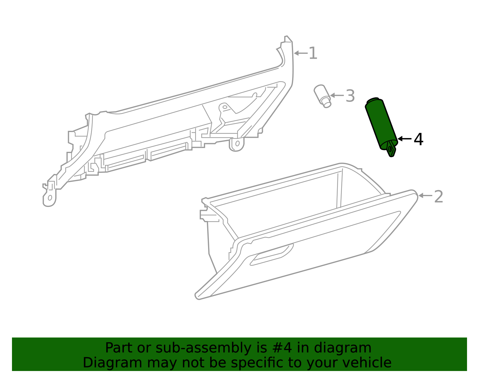 Genuine Toyota Glove Compartment Door Stopper C-HR Corolla GR86