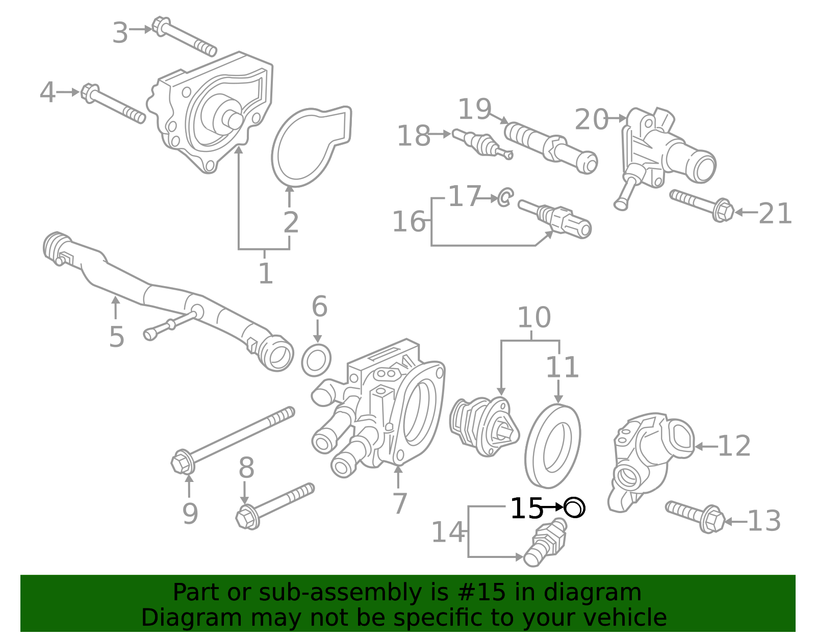 1997-2008 Honda Engine Cooling Fan Temperature Switch O-Ring 91307