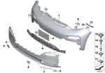 51117484521 - : Bumper Trim, Primed, Front Center for BMW Image