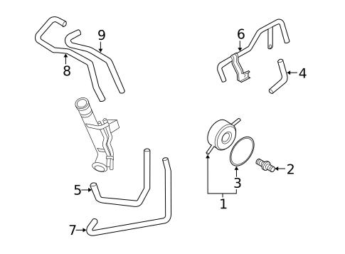 Oil Cooler for 2006 INFINITI FX45 #0