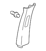 84111SJCA01ZD - : 2009-2014 Honda Ridgeline - Garnish Assembly R Center Pillar (Upper) *NH686L* (Warm Gray) for Honda: Ridgeline Image