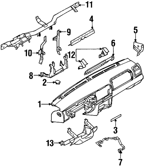 Instrument Panel for 2004 Isuzu Axiom #0