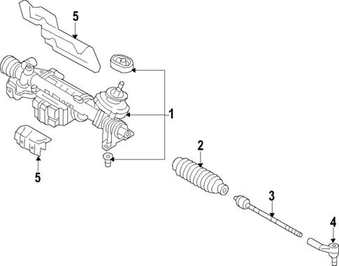 Steering Gear & Linkage for 2018 Audi TT RS Quattro #1