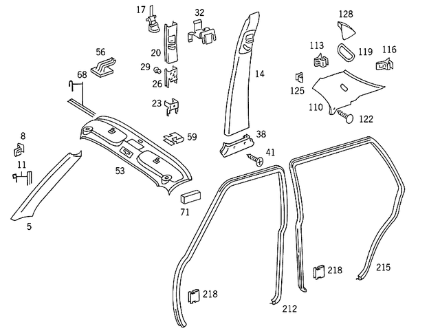 1266900525 - Covering and Lining: Trim for Mercedes-Benz: 280S, 280SE, 280SEL, 300SE, 300SEL, 380SE, 380SEL, 560SEL Image image