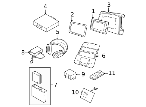 Entertainment System Components for 2004 Land Rover Range Rover #0
