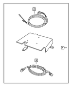 82208118 - Mopar Accessories - Component Parts: Satelite Receiver Install Kit for Mopar Image