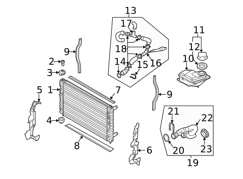 Radiators, Coolers & Related Components for 2005 Audi S4 #0