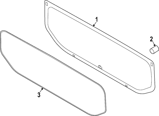 BK3Z28420A34A - : Glass Weather-Strip for Ford: E-Transit Image