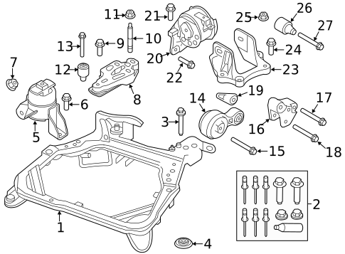 Front Suspension for 2010 Ford Fusion #1