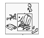 87050EM05A - Body: Seat Assembly for Nissan Image