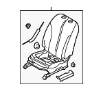 87651EM07A - Body: Seat for Nissan: Versa Image