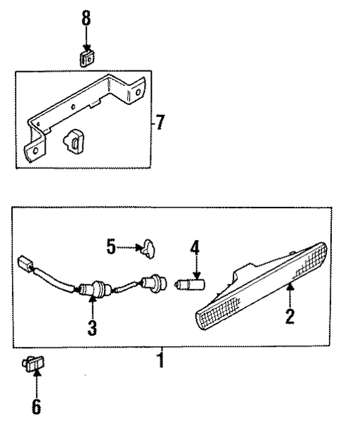 Bulbs - Chassis for 1995 INFINITI Q45 #3