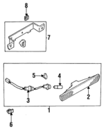 2698360U10 - : High Mount Lamp Mount Bracket for Infiniti Image
