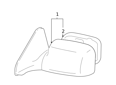 Outside Mirrors for 2004 Pontiac Vibe #0