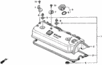 12030PT0000 - Engine: GASKET SET, HEAD COVER for Honda Image