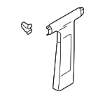 8E0867243C1BG - Body: Upper Center Pillar Trim for Audi: A4, A4 Quattro, RS4, S4 Image