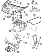 6100877 - Body Sheet Metal Except Doors: Flat Washer for Mopar Image
