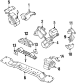 MR113295 - Engine: Rear Mount for Mitsubishi: Montero Image