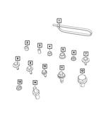 52122364AA - Electrical: Seat Adjuster End Cap for Mopar Image