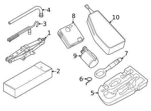 Jack & Components for 2021 Volkswagen Tiguan #1